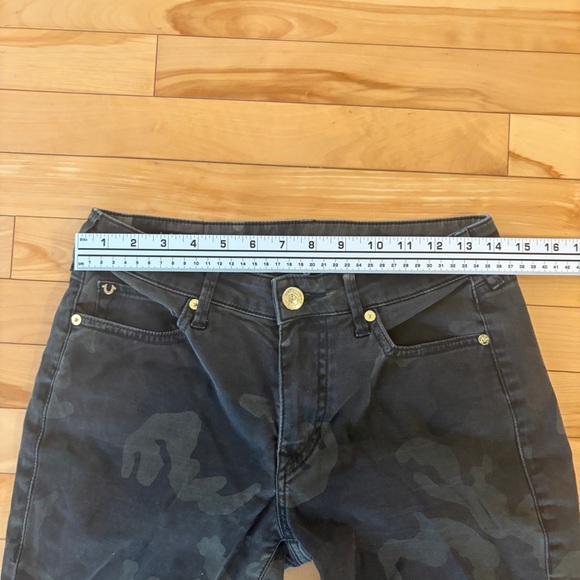 True Religion camo Curvy Skinny Jeans size 29 camouflage army green Jennie - Picture 6 of 14
